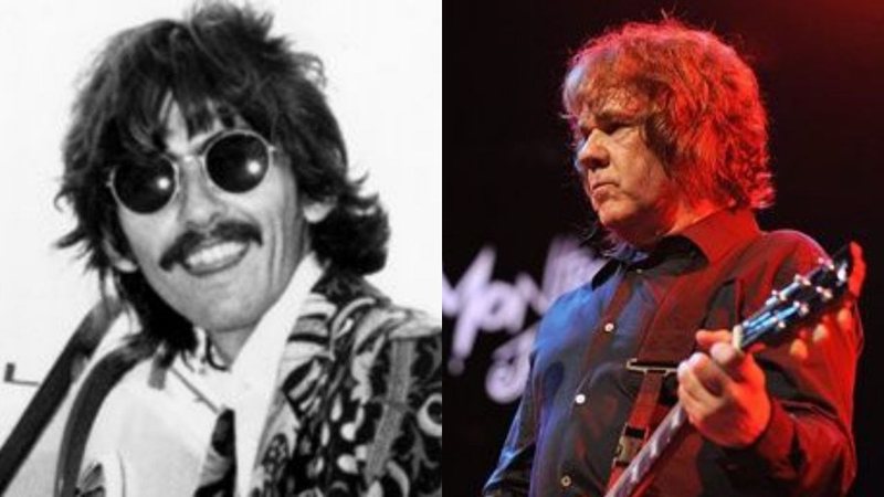 George Harrison e Gary Moore (Fotos: AP)