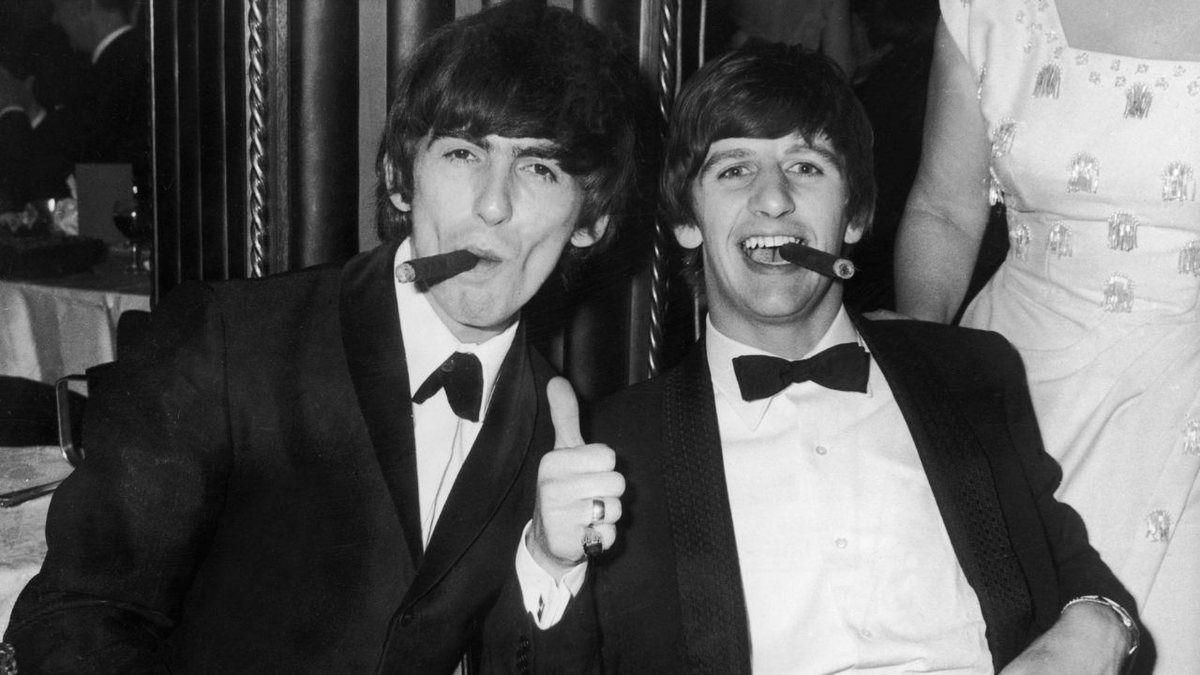 George Harrison e Ringo Starr (Foto: Getty Images)