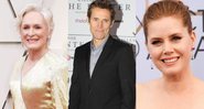 Glenn Close (Foto: Frazer Harrison / Getty Images), Willem Dafoe (Foto: Eva Rinaldi / Wikimedia Commons) e Amy Adams (Foto: Frazer Harrison/Getty Images)