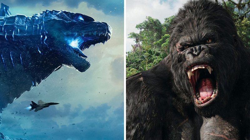 Godzilla e King Kong (Foto 1: Divulgação / Warner e Foto 2: Divulgação / Universal)