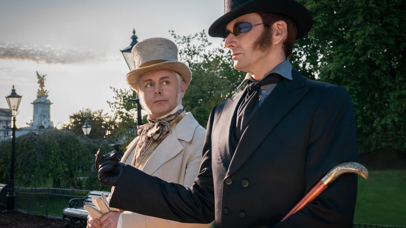 Michael Sheen e David Tennant em Good Omens (Foto: Divulgação)