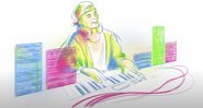 Google Doodle de Avicii (Ilustração: Alyssa Winans via Youtube)