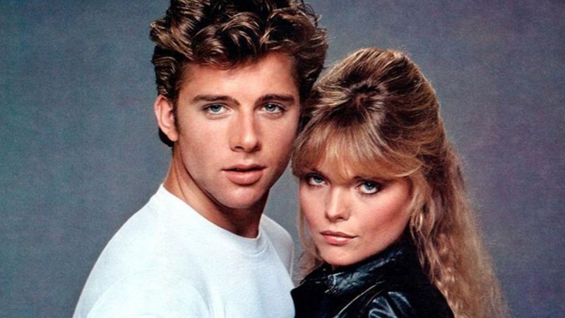 Maxwell Caulfield e Michelle Pfeiffer em Grease 2 (Foto: Divulgação)