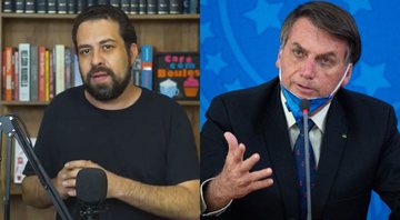 Montagem de Guilherme Boulos (Foto: Reprodução/Twitter) e Jair Bolsonaro Foto: Andressa Anholete / Getty Images)