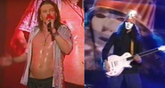 Axl Rose e Bucket Head no Rock in Rio 2001 (Foto: reprodução/vídeo)