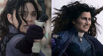 Hailee Steinfeld como Kate Bishop (Foto: Reprodução) e Kathryn Hahn como Agatha Harkness (Foto: Reprodução/Disney+)