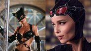 Halle Berry em Mulher-Gato (Foto: Reprodução) e Zoe Kravitz em The Batman (Foto: Reprodução)