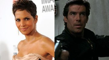 Halle Berry e Pierce Brosnan (Foto 1: AP Images/ Foto 2: Reprodução)