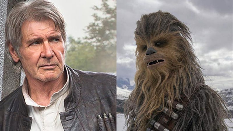 Han Solo e Chewbacca em Star Wars (Foto: Reprodução)