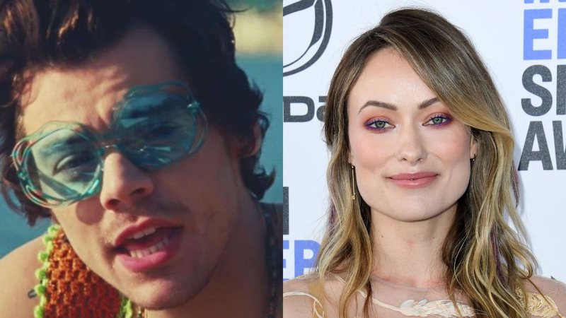 Harry Styles (Reprodução /Youtube) e Olivia Wilde (Getty Images /Jon Kopaloff)