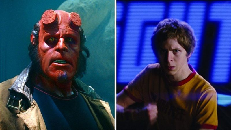 Hellboy (Foto: Reprodução/Revolution Studios) e Scott Pilgrim (Foto: Reprodução)