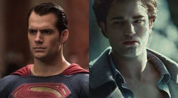 Henry Cavill como Superman e Robert Pattinson como Edward Cullen (Foto: Reprodução)