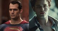 Henry Cavill como Superman e Robert Pattinson como Edward Cullen (Foto: Reprodução)