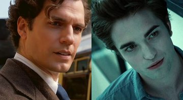 Henry Cavill como Sherlock Holmes (Foto: Reprodução/Netflix) | Robert Pattinson como Edward Cullen em Crepúsculo (Foto: Reprodução via IMDB)