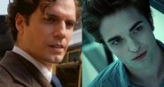 Henry Cavill como Sherlock Holmes (Foto: Reprodução/Netflix) | Robert Pattinson como Edward Cullen em Crepúsculo (Foto: Reprodução via IMDB)