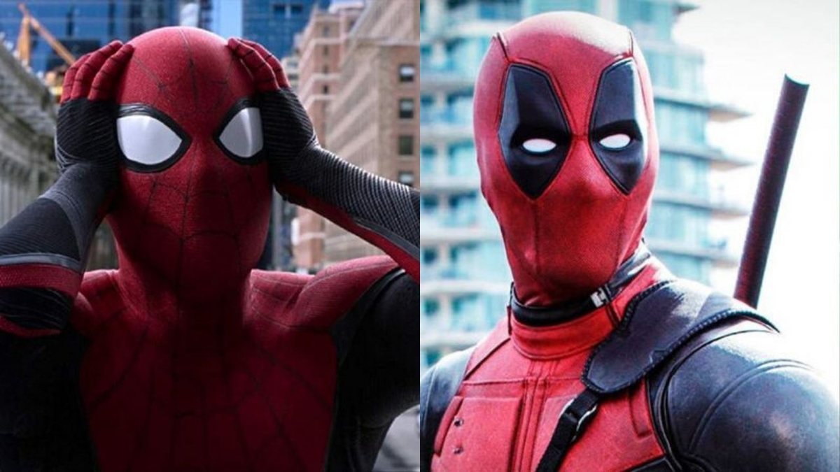 Montagem de Tom Holland como Homem-Aranha e Ryan Reynolds como Deapool (Foto 1: Reprodução/Marvel | Foto 2: Reprodução Fox)