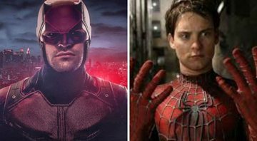 Charlie Cox como Demolidor (Foto: Reprodução/ Netflix) e Tobey Maguire como Homem-Aranha (Foto: Reprodução)