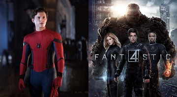 Montagem com Homem-Aranha e Quarteto Fantástico (Foto: Reprodução / Divulgação)