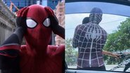 Montagem de Homem-Aranha e funcionário da alegria em Minas Gerais (Reprodução)