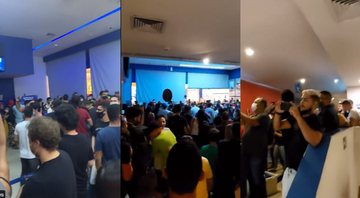 Público no cinema para assistir Homem-Aranha: Sem Volta Para Casa em Natal (Foto; reprodução/vídeo)