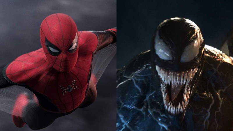 Homem-Aranha e Venom (Fotos:Reprodução / IMDb)