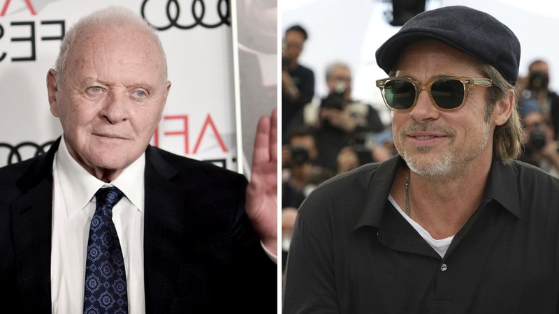 Anthony Hopkins e Brad Pitt (Foto: Richard Shotwell/Invision/AP e Vianney Le Caer / Invision / AP)