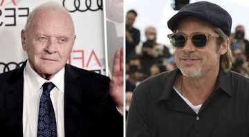 Anthony Hopkins e Brad Pitt (Foto: Richard Shotwell/Invision/AP e Vianney Le Caer / Invision / AP)