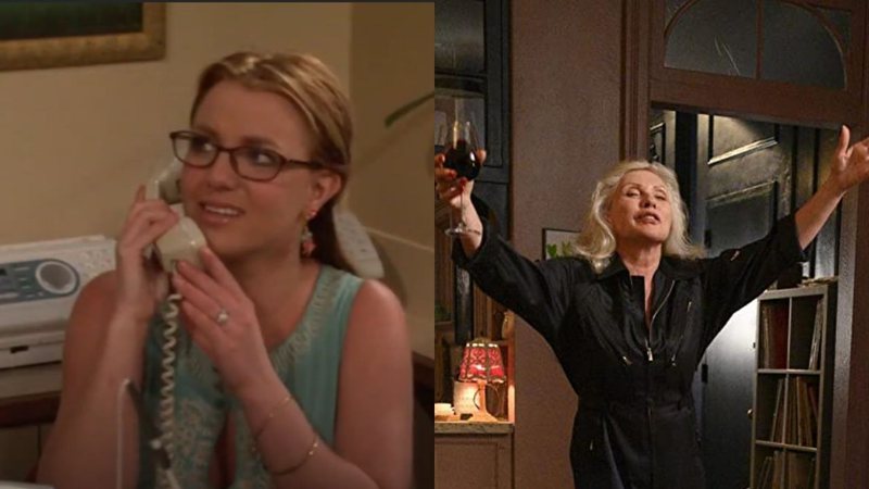 Britney Spears em How I Met You Mother e Debbie Harry em High Fidelity (Fotos: Reprodução)