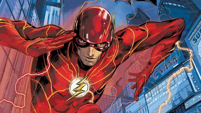 Ezra Miller como Flash em HQ (Foto: Reprodução / DC)