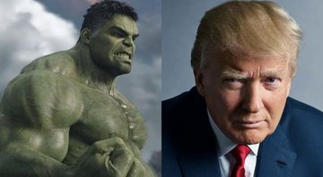 Hulk (Foto: Reprodução) e Donald Trump, presidente dos EUA (Foto: Mark Seliger)