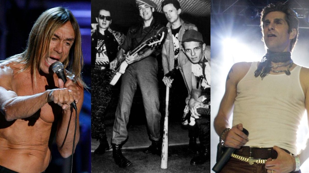 Iggy Pop, The Clash e Jane's Addiction (Foto 1: Jason DeCrow/AP | Foto 2: AP | Foto 3: Jack Plunkett/AP)