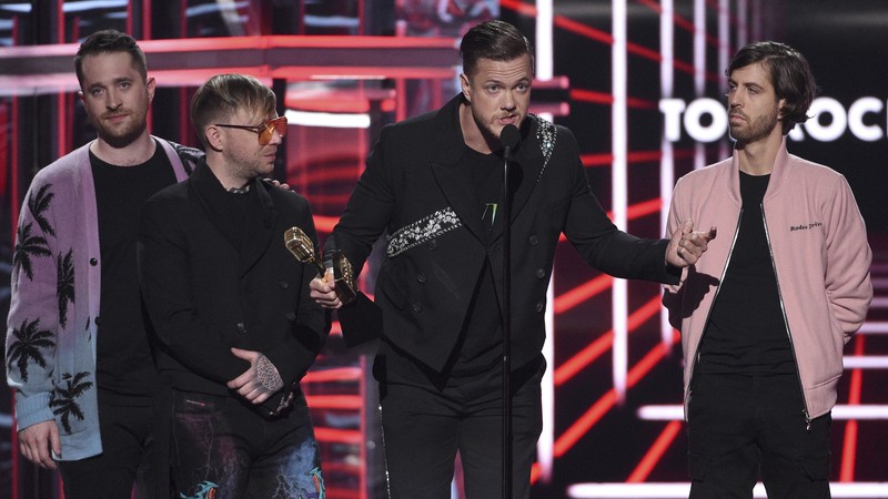 Imagine Dragons no Billboard Music Awards 2019 (Foto:Chris Pizzello/Invision/AP)