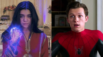 Iman Vellani em Ms. Marvel (Foto: Reprodução / Disney+) | Tom Holland como Homem-Aranha (Foto: Reprodução / Marvel)