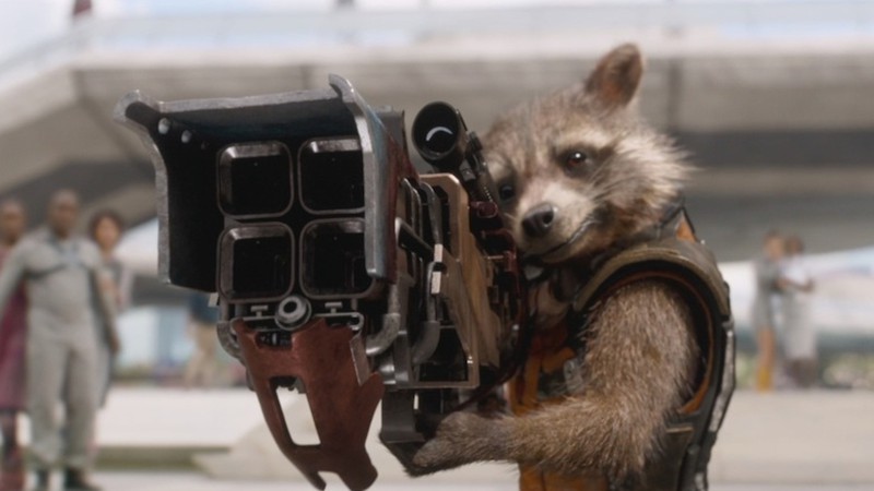 Rocket Raccoon, personagem de Guardiões da Galáxia (Foto: Reprodução / Vídeo)