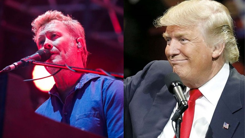 Magne Furuholmen e Donald Trump (Foto 1: Torsten Gadegast/Geisler-Fotopre/AP | Foto 2: AP)