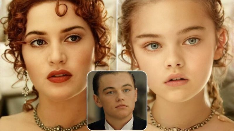 Inteligência Artificial imagina como seria filha de Jack e Rose em Titanic (Foto: Reprodução)