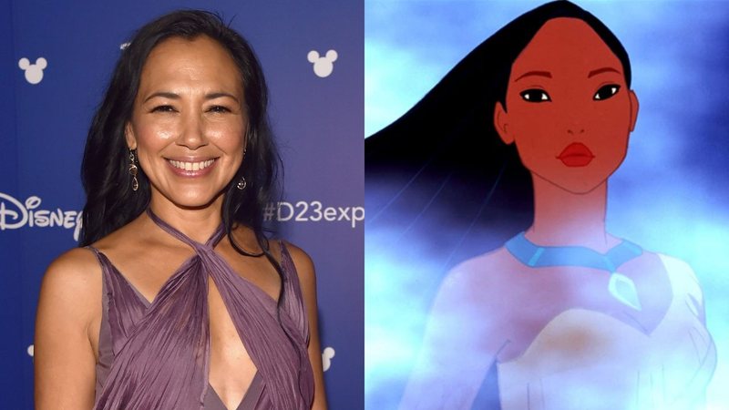 Irene Bedard (Foto: Getty Images / Alberto E. Rodriguez)  e Pocahontas (Foto: Walt Disney)