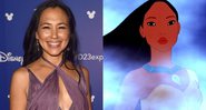 Irene Bedard (Foto: Getty Images / Alberto E. Rodriguez)  e Pocahontas (Foto: Walt Disney)