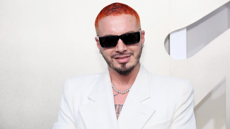 J Balvin no VMA 2022 (Foto: Dia Dipasupil / Equipe)