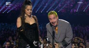 Rosalía e J Balvin (Foto: Reprodução/ MTV))