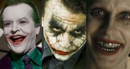 Jack Nicholson, Heath Legder e Jared Leto como o personagem Coringa (Foto 1: Reprodução/ Foto 2: Reprodução/ Foto 3: Divulgação)