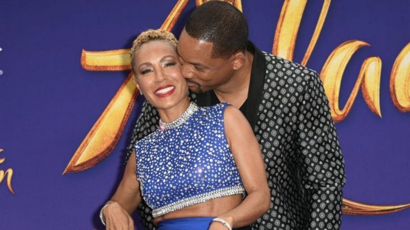 Jada Pinkett Smith e Will Smith na premiere de Alladin (Foto: Kevin Winter/Getty Images)