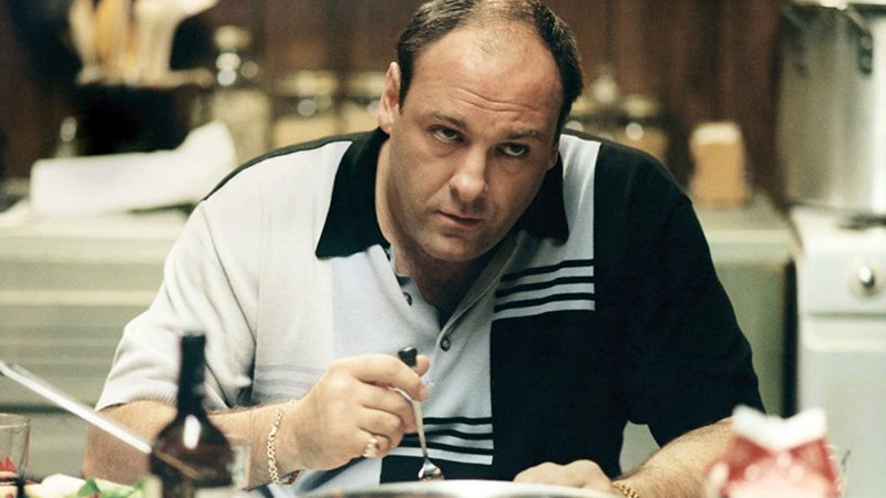 James Gandolfini como Tony Soprano em Família Soprano (Foto: Reprodução/HBO)