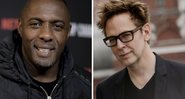 Idris Elba (Foto:Richard Shotwell/Invision/AP) e James Gunn (Foto: Evgenya Novozhenina/Sputnik via AP)