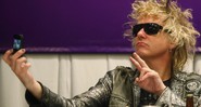 James Kottak durante uma coletiva de imprensa em La Paz, na Bolívia, em 2010 (Foto: Juan Karita/AP)