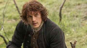 Sam Heughan como Jamie Fraser em Outlander