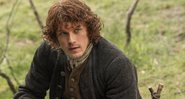 Sam Heughan como Jamie Fraser em Outlander