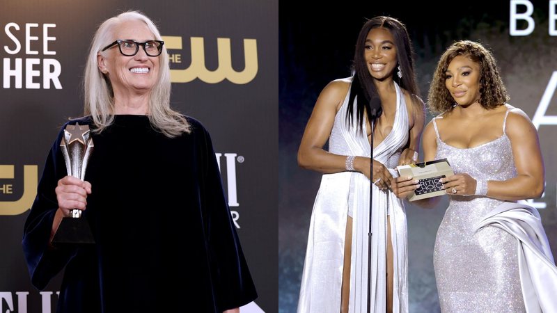 Jane Campion (Foto: Randy Shropshire/Getty Images) e Serena e Venus Williams (Foto: Amy Sussman/Getty Images)