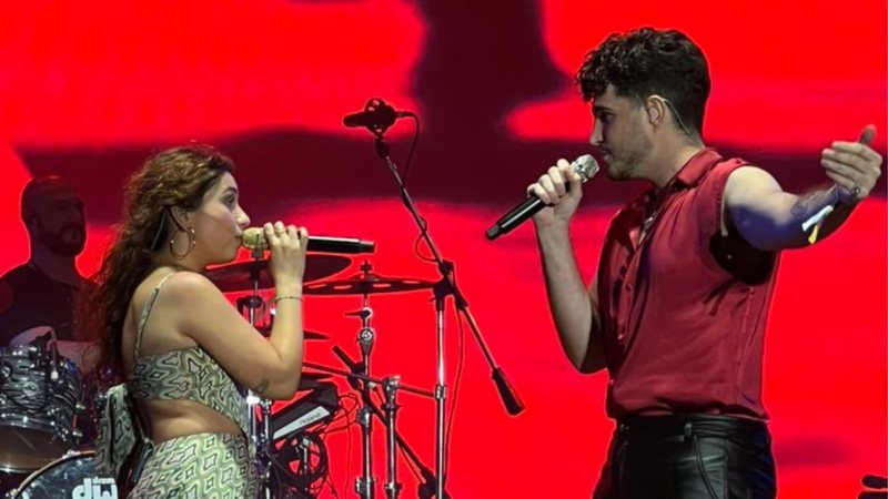 Alessia Cara e Jão no Lollapalooza 2022 (Foto: Reprodução / Jão Media Center)