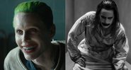 Jared Leto como Coringa (Foto: Reprodução/ Warner) e o visual do ator no Snyder Cut (Foto: Zack Snyder)